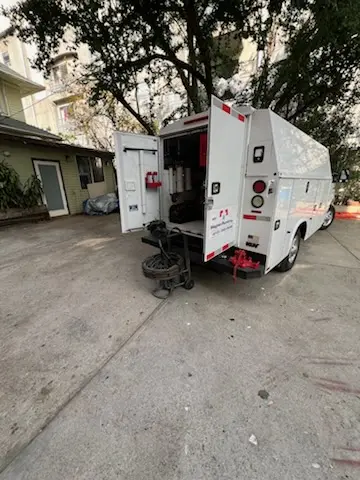 Magnet Plumbing service vehicle on-site for Faucet Repair in Osprey