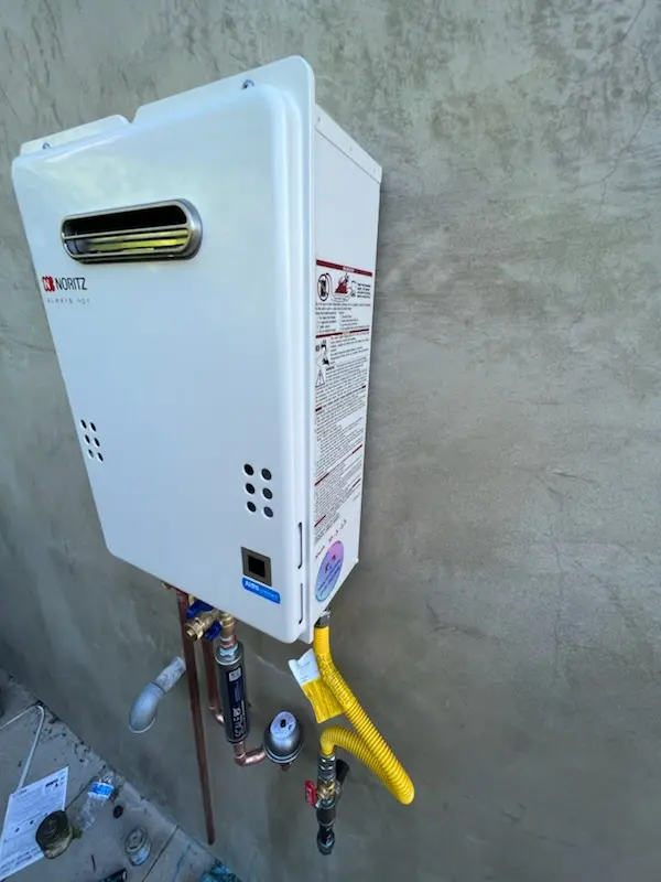Tankless water heater installation for Osprey homes